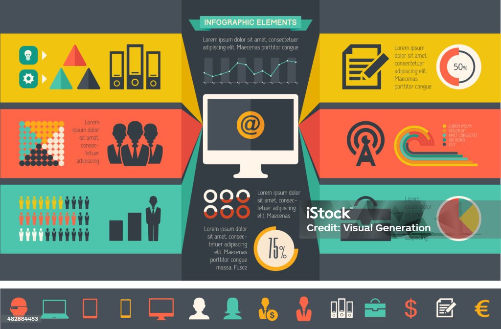 Infographicit It Industry Infographic Elements Stock Illustration - Download Image ...