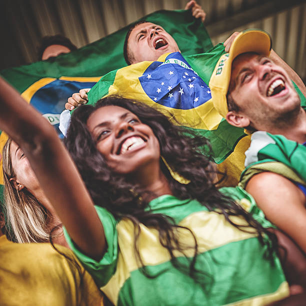 istock brazilian supporters at stadium 482884681