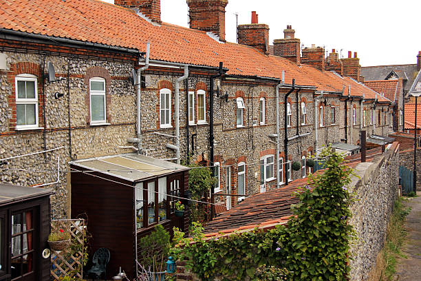 istock Row Houses in Cromer UK 482884771