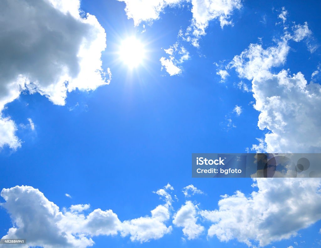 Céu azul e sol - Royalty-free Azul Foto de stock