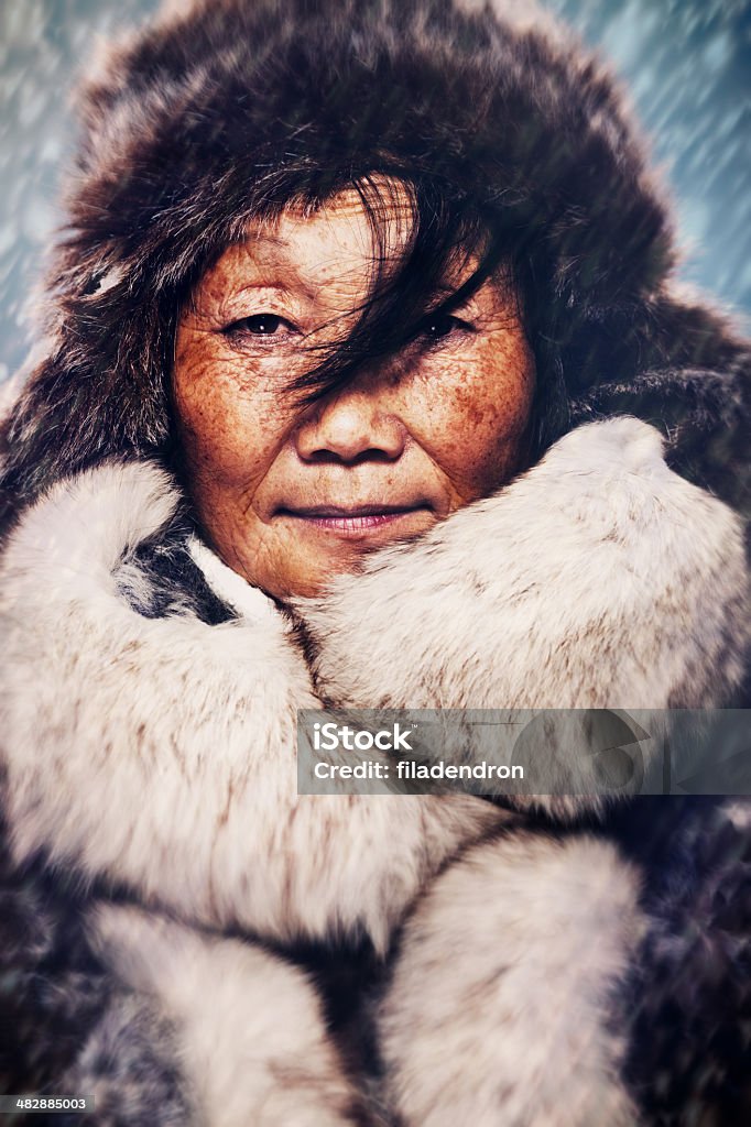 Inuit Mulher - Royalty-free Ártico Foto de stock