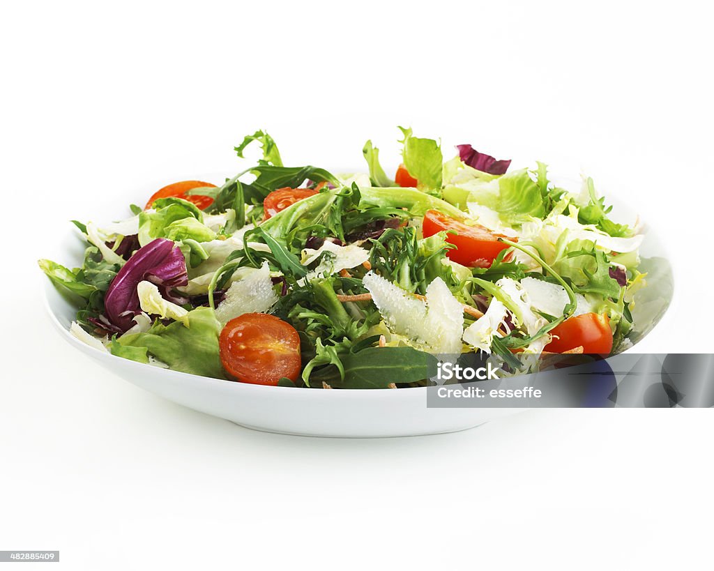 plate of Salad plate of Salad isolated on white Salad Stock Photo