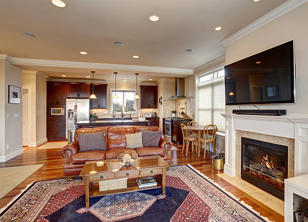 istock Luxury living room with red and blue rug. 482886202