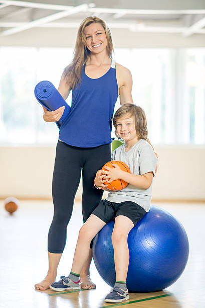 istock Mother and Son at the Gym 482886990