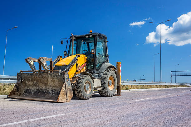 istock Earth mover in a new highway construction 482888760
