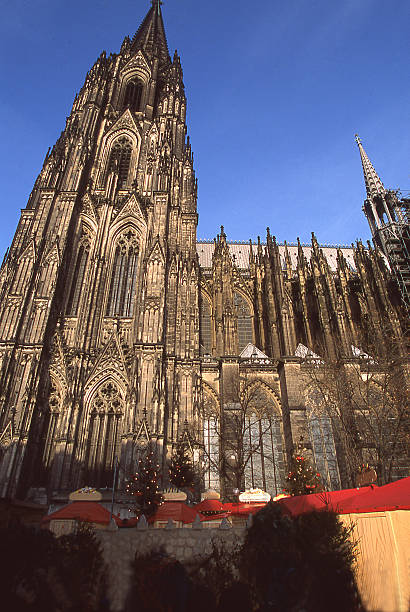 istock Spires Historic Dom Cathedral at Christmas in Koln Cologne Germany 482889030