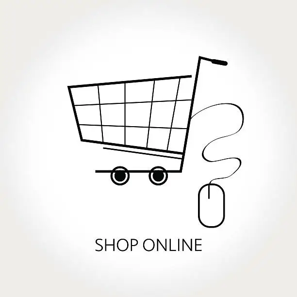 Vector illustration of Online Shopping