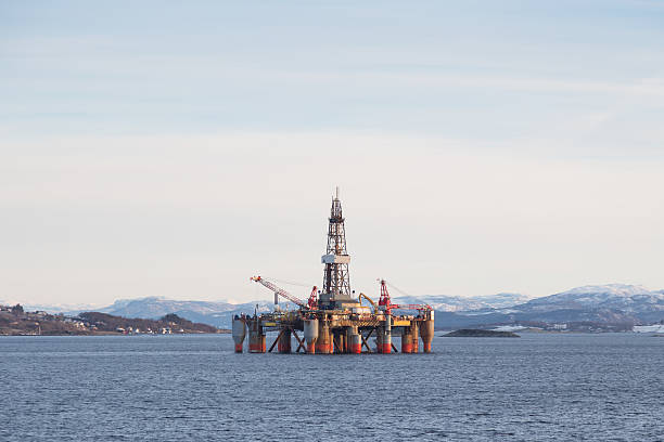istock Semi Submersible oil rig platform 482894020