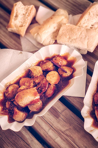 istock Delicious Currywurt - Curried Sausage 482897206