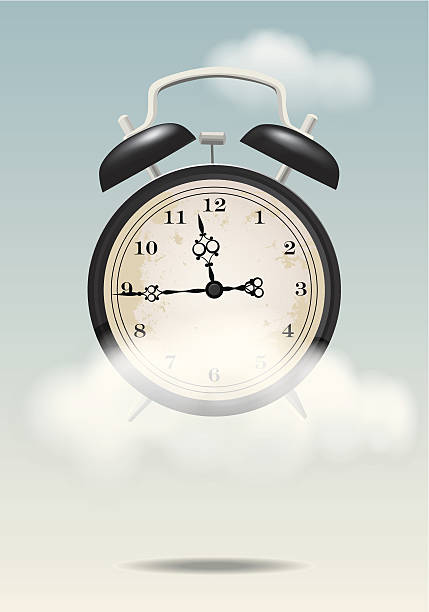 Time flies Vector illustration. EPS10, Ai10, PDF, High-Res JPEG included. disney character free background stock illustrations