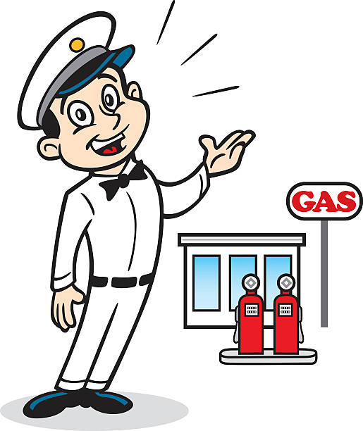 Great illustration of a vintage 1950's gas station attendant. Perfect for a service or gas illustration. EPS and JPEG files included. Be sure to view my other illustrations, thanks!