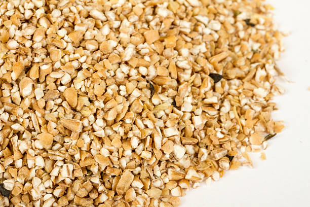 istock Pearl barley heap isolated on white 482903327