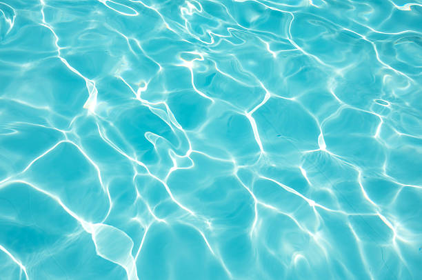 istock Blue water rippled background in swimming pool 482904322