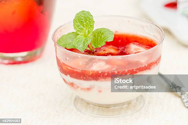 Cheesecake With Strawberries Stock Photo - Download Image Now - Baked, Bakery, Berry Fruit