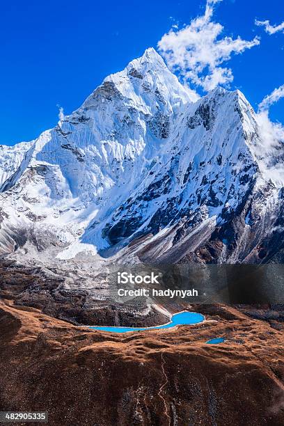 Foto de Monte Ama Dablam 49mpix Vista Panorâmicahimalaia Gama e mais fotos de stock de Ama Dablam