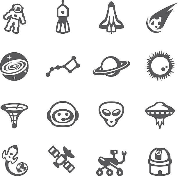 mobico icons - space - 天文台 幅插畫檔、美工圖案、卡通及圖標