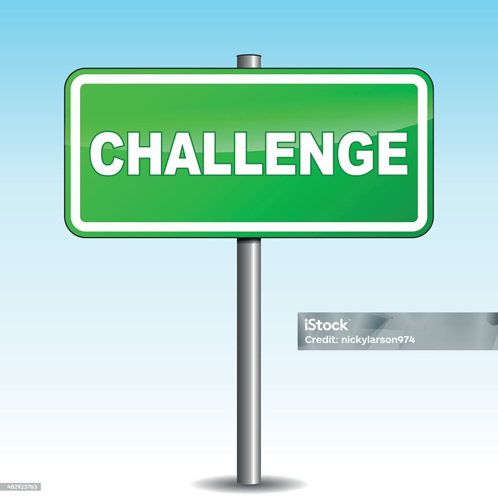 Challengepost Vector Challenge Signpost Stock Illustration - Download Image Now ...