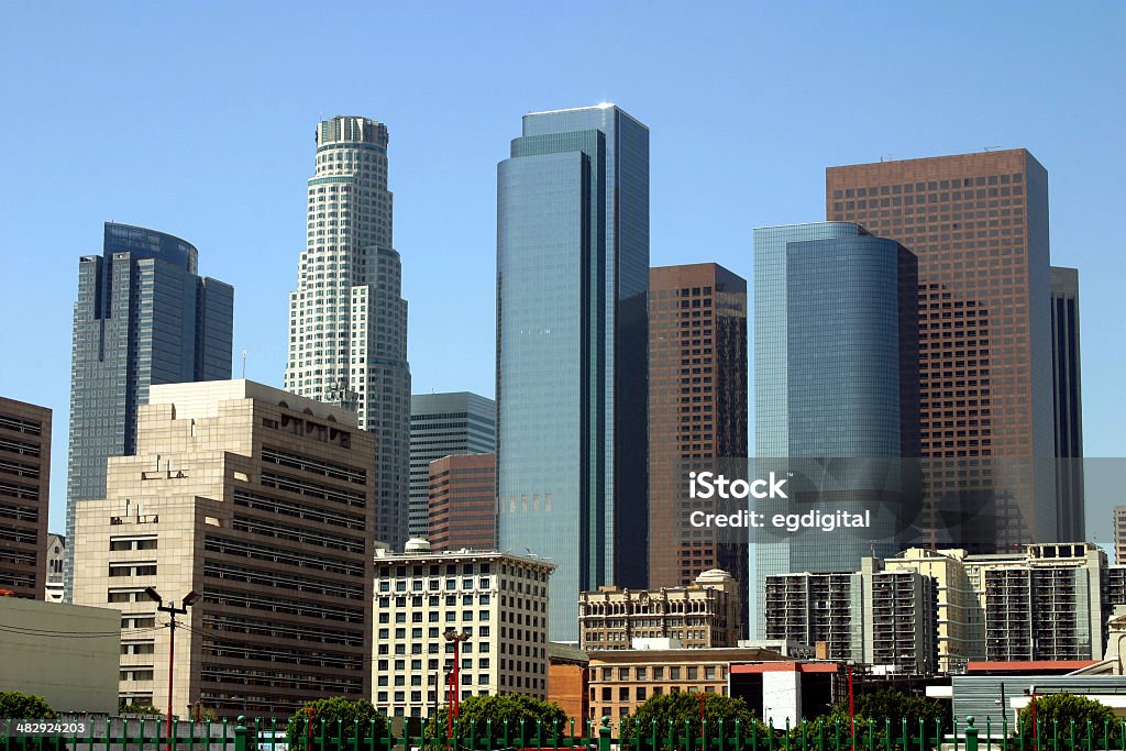 Le centre-ville de Los Angeles, - Photo de Centre-ville libre de droits