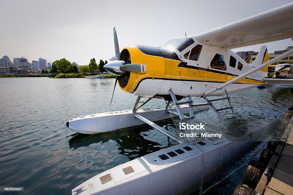 Hidroavión al lago unión de Seattle - Foto de stock de Hidroavión libre de derechos