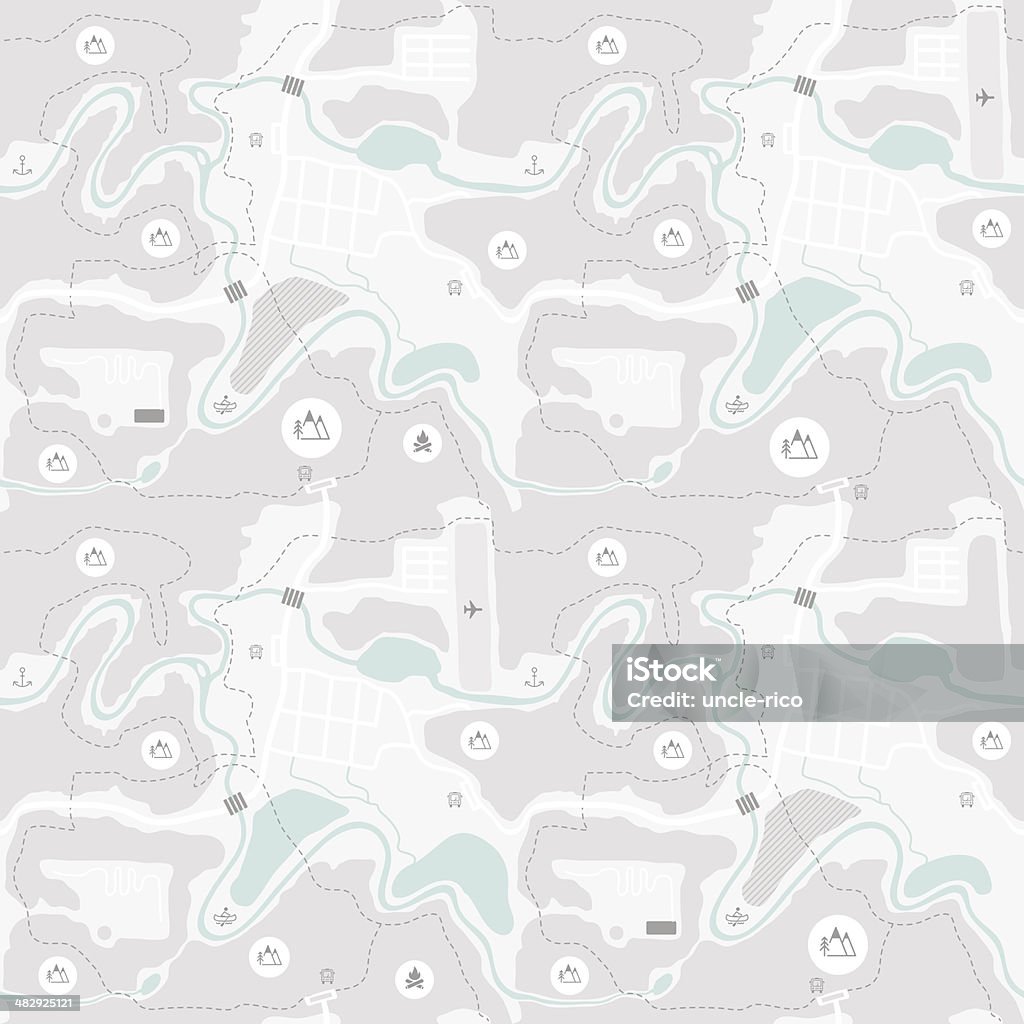 Map With Pattern Seamless Map Pattern Stock Illustration - Download Image Now - Map ...