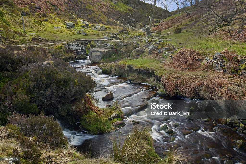 Bronte Bridge em South Dean Beck - Royalty-free Cascata Foto de stock