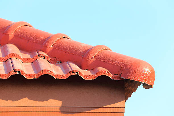 istock construction with stacks of roof tiles for home build 482927337