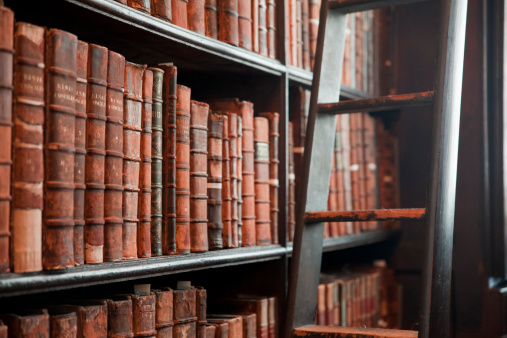 An old library full of old and rare texts