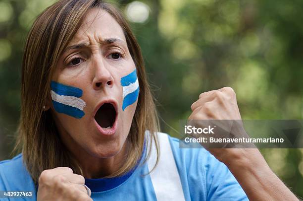 Photo libre de droit de Hincha Gritando Gol banque d'images et plus d'images libres de droit de Adulte - Adulte, Amateur, Argentin