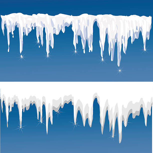 icicles icicles icicle snowflake winter brilliant stock illustrations