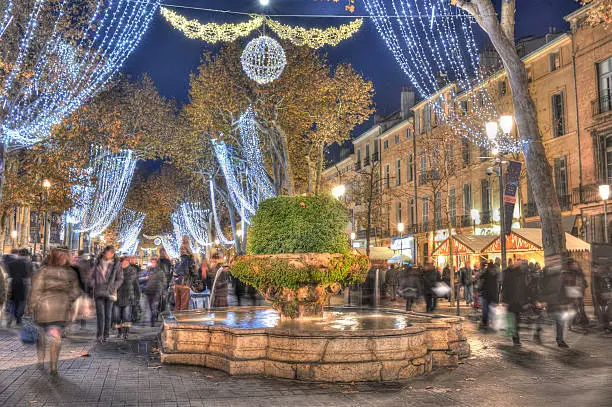 French Christmas market. Taken in Aix-en-Provence