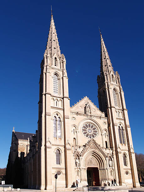 istock Gothic Cathedral in Nimes, France 482928887