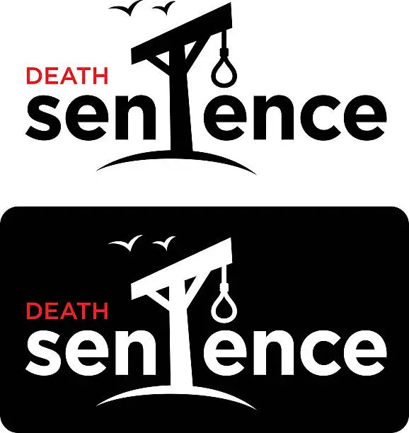 Vector illustration of Death sentence