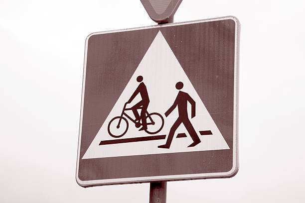 istock Pedestrian and Cyclist Sign 482929209