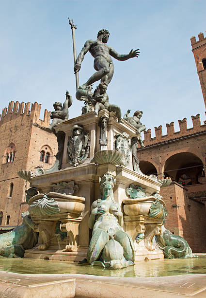 istock Bologna - Neptune fountain on Piazza Maggiore square 482929557