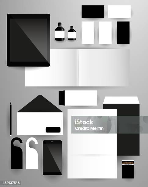 Corporate Identity Templates Stock Illustration - Download Image Now - 2015, Abstract, Advertisement