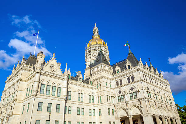 Connecticut State Capitol in Hartford, Connecticut Connecticut State Capitol in Hartford, Connecticut in USA connecticut state capitol building stock pictures, royalty-free photos & images