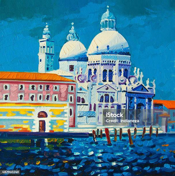View Of Venice Stock Illustration - Download Image Now - 2015, Architecture, Canal