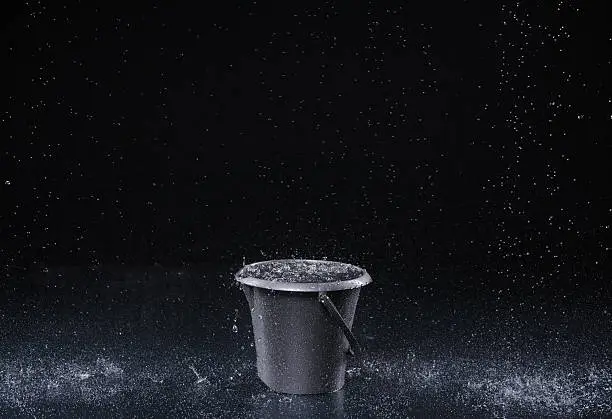 Photo of Bucket with water drops