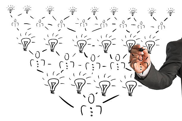 istock Organizational pyramidal chart of a company 482946268
