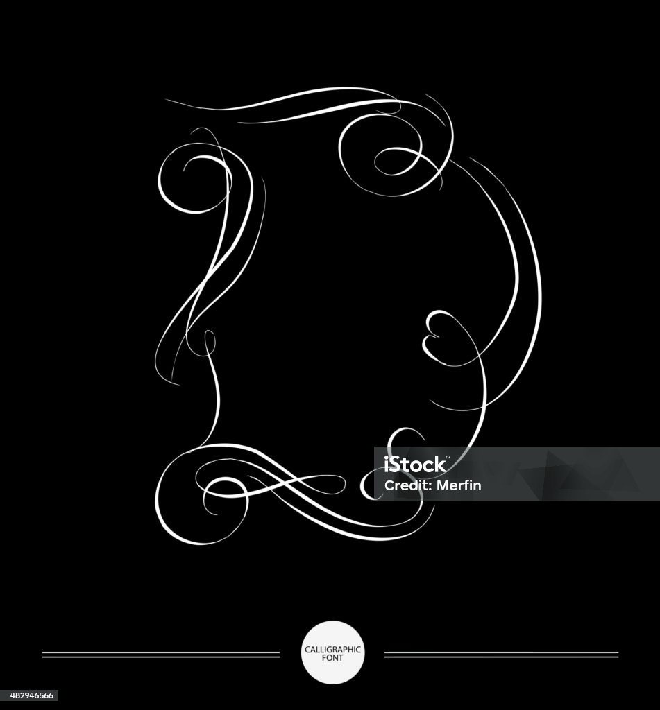 Abstract Fancy Letters Calligraphic Letter Abstract Font Stock Illustration - Download Image ...