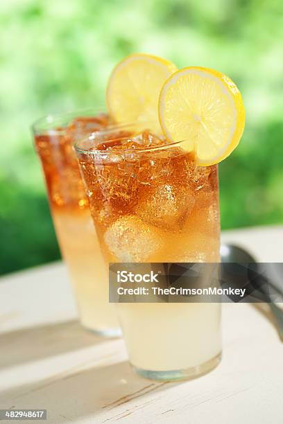 Two Arnold Palmers Stock Photo - Download Image Now - Arnold Palmer, Drink, Garnish