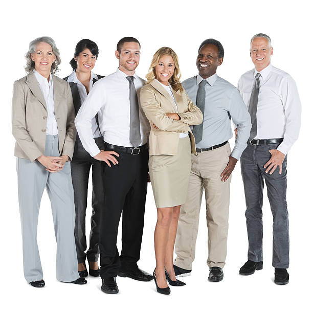 istock Diverse business team; full length isolated on white background 482948625