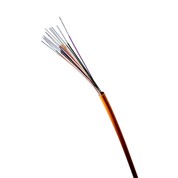 Optic fiber cable stock photo