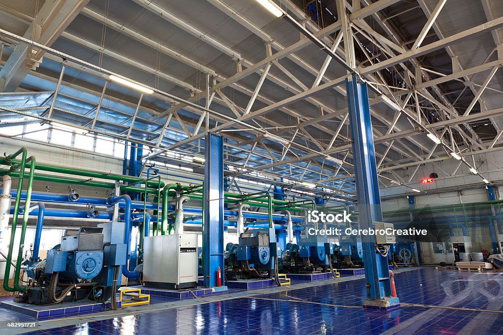 Industrial Factory Interior Interior view from an industrial factory Architecture Stock Photo