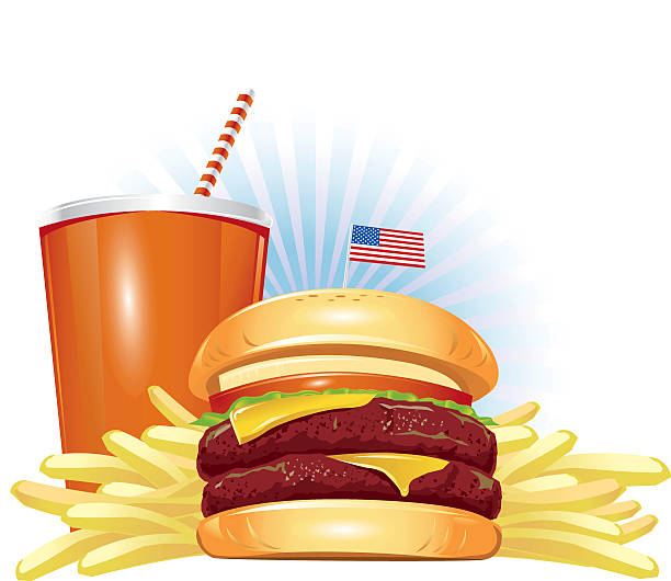 ilustraciones, imágenes clip art, dibujos animados e iconos de stock de combo ideal! - hamburger burger symmetry cheeseburger