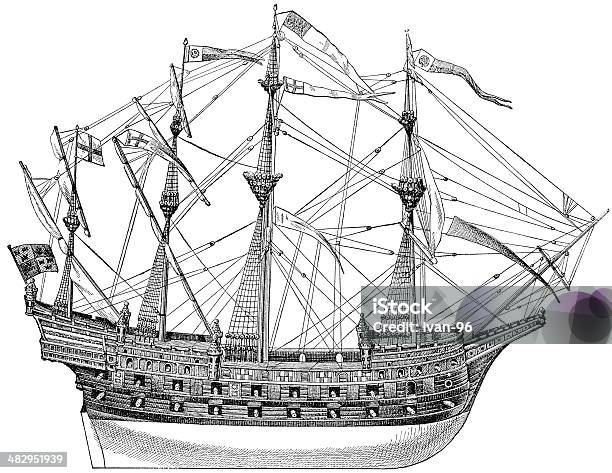 Henry Grazia Di Dio - Immagini vettoriali stock e altre immagini di Caravella - Caravella, Mezzo di trasporto marittimo, Diagramma