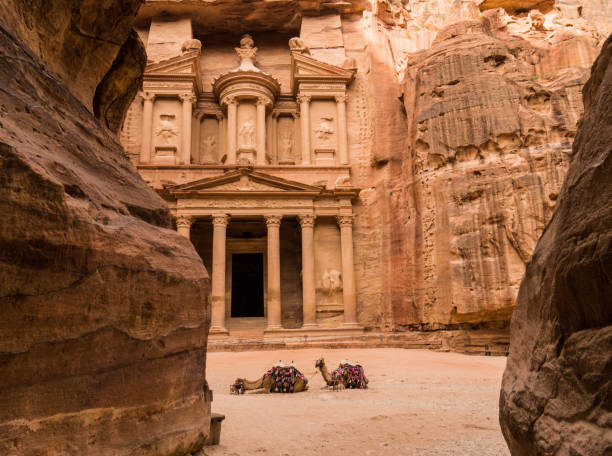 The Treasury (Kasneh) - Petra, Jordan stock photo