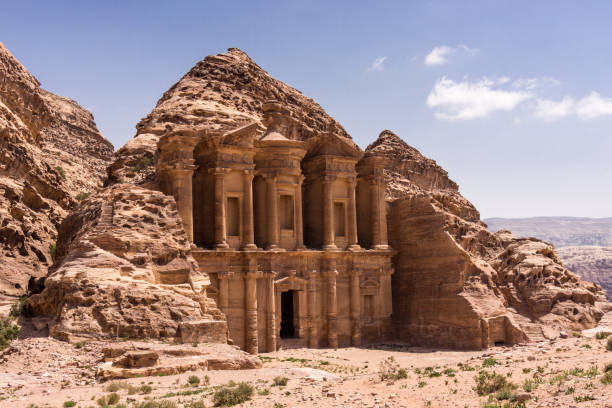 The Monastery - Petra, Jordan stock photo
