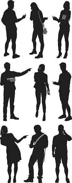 Vector illustration of Various actions of people