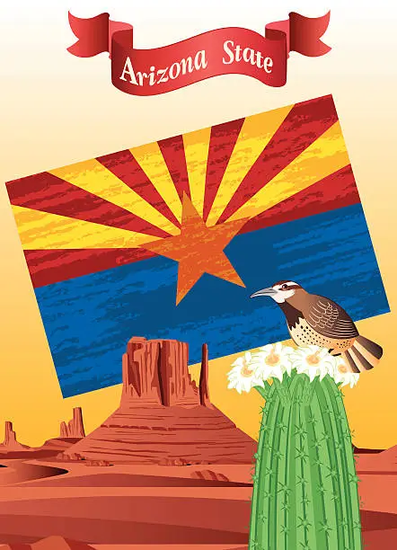 Vector illustration of Arizona